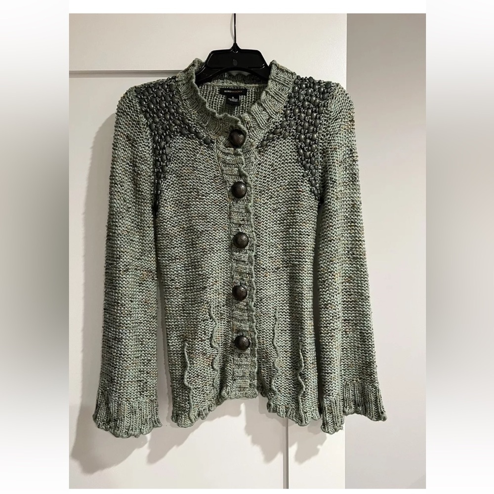 BCBG Max Azria green sweater size S